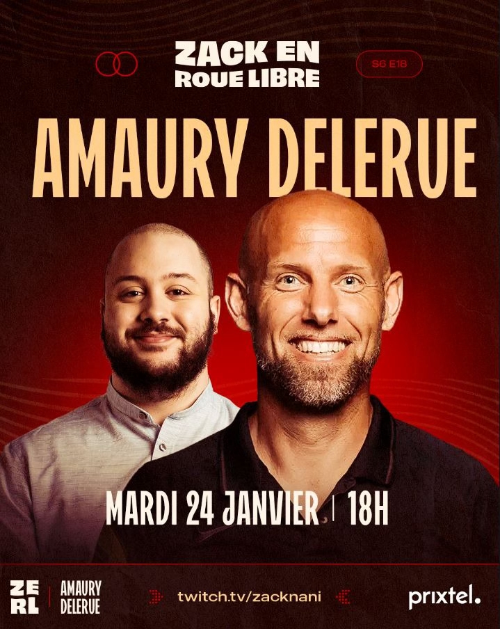 Amaury delerue en itw chez Zack en roue libre