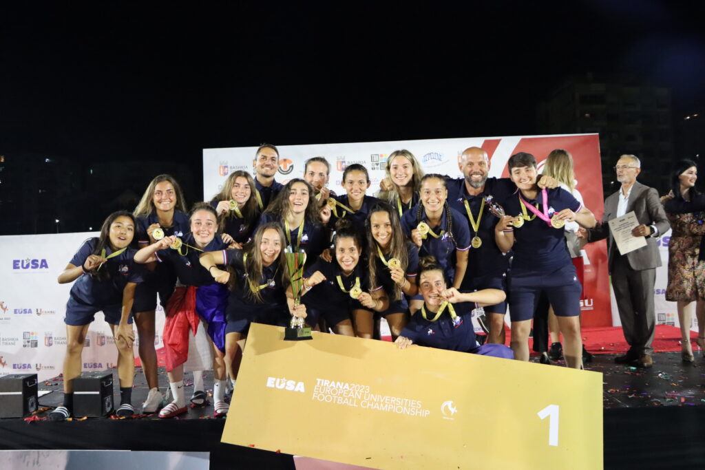 Equipe championne d'europe universitaire 2023 tirana en bulgarie